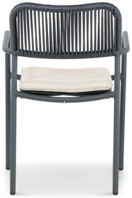 Tuinset 8 personen 300 cm Aluminium/rope Grijs Coco Penya/Weave
