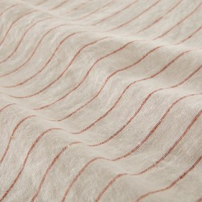 Plat laken in gewassen linnen, gestreept, Linot