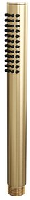 Brauer Gold Edition opbouw regendoucheset met staafhanddouche en hoofddouche 20cm geborsteld messing PVD