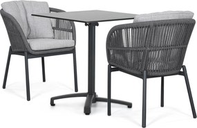 Tuinset 2 personen 707 cm Rope Grijs Lifestyle Garden Furniture Monaco/Marano