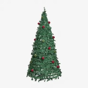 Taimy Opvouwbare Kerstboom Met Led-verlichting Rood & ↑180 - Sklum