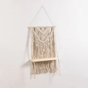 Wandtapijt Met Plank Van Katoen En Dennenhout Elizama D - Sklum