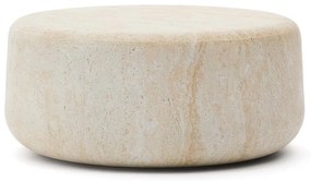 Kave Home Drasi Ronde Salontafel Cement Travertin 90 Cm - 90 X 90cm.