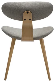 Dan-Form Buckle Eetkamerstoel Scandinavisch Design Grijsbruin Eiken