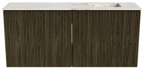 Mondiaz Joya DLux 90cm toiletmeubel shadow met wastafel faye rechts 1 kraangat frappe