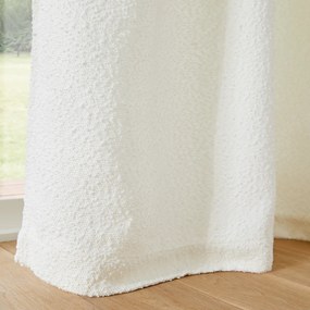Gordijn in bouclé met verborgen lussen, Darci