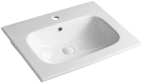 Sapho Cirasa badmeubel 60cm met 3 lades eiken met witte wastafel