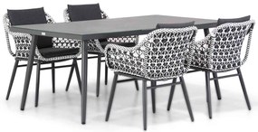 Tuinset 4 personen 180 cm Wicker Zwart Lifestyle Garden Furniture Dolphin/Sophia