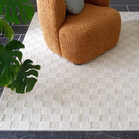 Effen dambord vloerkleed, Bilmo