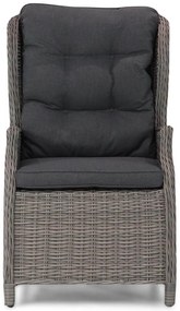 Tuinset 4 personen 160 cm Wicker Grijs Garden Collections Windsor/Weston