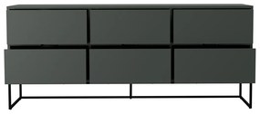 Tenzo Lipp Scandinavisch Dressoir Groen - 176x43x76cm.