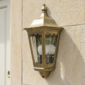Maritiem Muurlamp Plat Brons
