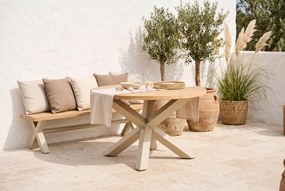Dining Tuintafel  120 cm Taupe Rockville