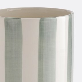 Gestreepte vaas van keramiek, H25 cm, Jaoma