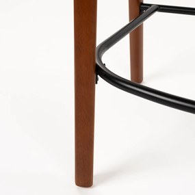 Dutchbone Babington Vintage Barkruk Walnoot