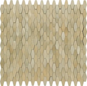 Zelfklevende Mozaïektegels Metaal | Picket 3D Goud | 31×30 cm | Keuken, Bad &amp; WC