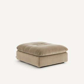 Modulaire voetensteun in stonewashed fluweel, GIULIANO