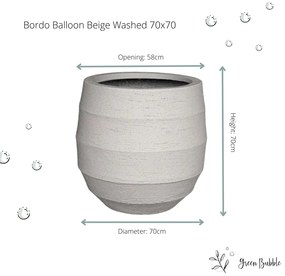 Pot Bordo Balloon Sand