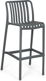 Barstoel Kunststof Grijs-antraciet Domani Furniture Alba  antracite