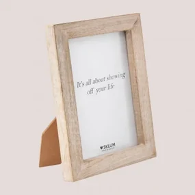 Nerva Mangohouten Fotolijst Vintage Wit Hout & 15,5 Cm X 20,5 Cm - Sklum