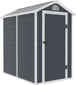 Bergen kunststof gereedschapshuisje 1,3 x 1,9 m CoverTech antraciet