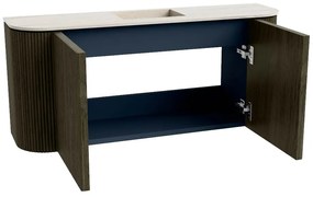 Mondiaz Joya DLux 95cm toiletmeubel ronding links/rechts shadow met wastafel faye midden 1 kraangat meli