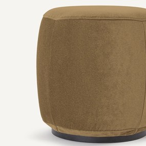 Voetenbank van linnen fluweel, Rosebury, ontwerp Emmanuel Gallina