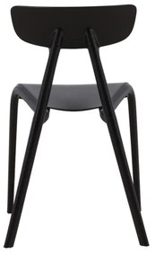Jörn Eetkamerstoel - Carina  - Zwart - Kunststof - Jörn