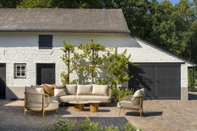 De Martinique hoek loungebank amber XL met knuffelhoek