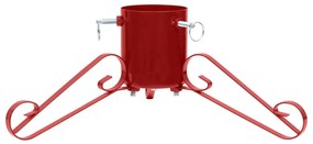 vidaXL Kerstboomstandaard 58x58x21 cm rood