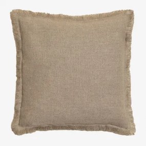 Vierkant Kussen 45x45 Cm In Glenfern-linnen Beige - Semoline - Sklum