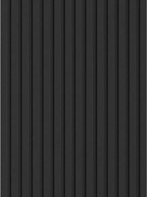 Mexen Lam-B muur lamellen 275 x 31,5 cm, HDF plaat 4 mm, Zwart Linnen - S100-275317-2812-069