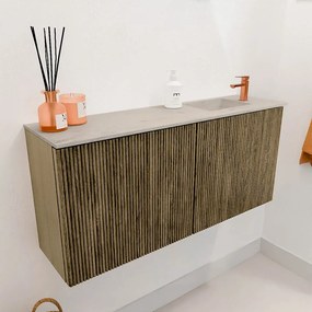 Mondiaz Joya DLux 90cm toiletmeubel dusk met wastafel faye rechts 1 kraangat opalo