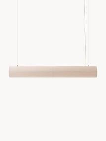 Grote dimbare LED hanglamp Hashira van linnen