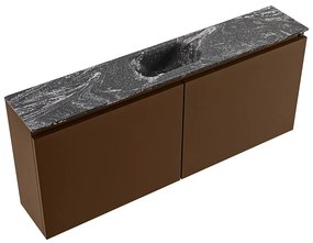 Mondiaz Ture DLux toiletmeubel 120cm rust met wastafel lava midden met kraangat