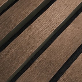 AkuPanel 300 cm Gerookt Eiken   - Akoestische panelen