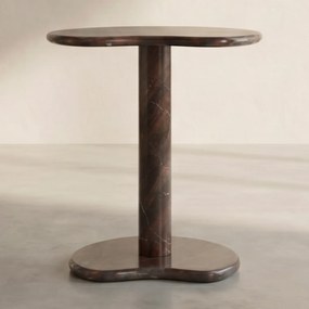 Marmer Bijzettafel Organisch Rood - 45.5 X 33cm.
