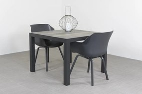 Sophie Element/Kings 2-persoons 100x100 cm. dining tuinset - Antraciet