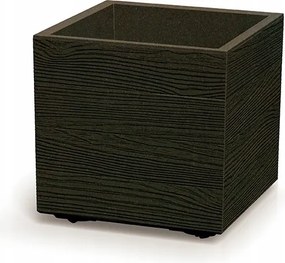 Prosperplast Madera Square Eco Wood Bloempot - ECO Koffie - 38,5x38,5 cm - Met echt hout