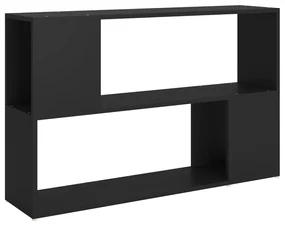 vidaXL Boekenkast 100x24x63 cm spaanplaat zwart