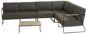 4 Seasons Outdoor Coast Loungeset XL met Axel tafel 80 x 80 cm SALE Loungeset houtkleur weerbestendig