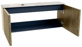 Mondiaz Joya DLux 100cm toiletmeubel dusk met wastafel faye links zonder kraangat frappe