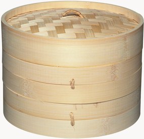 Tweelaags stoommandje World of Flavours Oriental van bamboehout met deksel