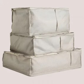 Set Van 3 Jamil-organiseerdozen Beige - Sklum