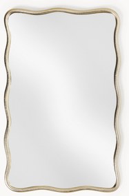 Wandspiegel Reggie met een golvend metalen lijst