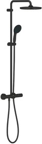 Grohe Tempesta System 250 Professional regendoucheset met 3 straalsoorten en thermostaatkraan Ø25cm mat zwart