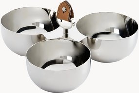 Dipschalen Wyatt met leren handvat, 3-delig