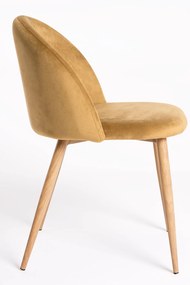 Set 4 fluwelen Vint Stoelen