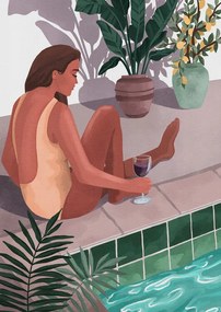 Ilustratie I Bet You Think About Me, Goed Blauw