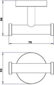 Plieger Vigo handdoekhaak dubbel chroom
